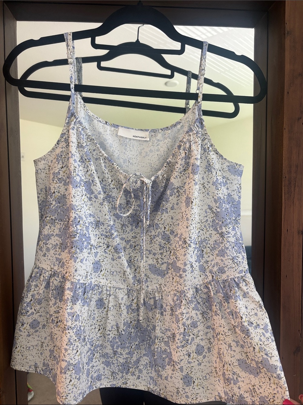 Heatherly Lavender and White Floral Camisole